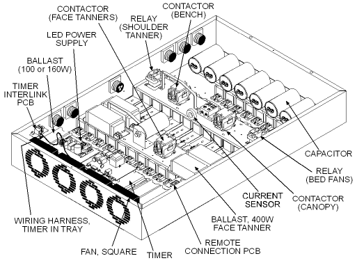 StarPower 548 tanning bed ballast tray